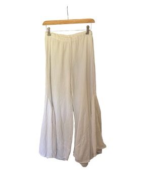 Oh My Gauze! Cream Wide-Leg Gauze Pants